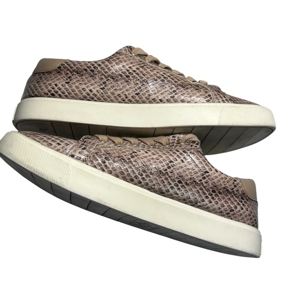 Sam Edelman Ethyl Faux Leather Snakeskin Print Pink Sneakers Sz 9.5 - Picture 4 of 10